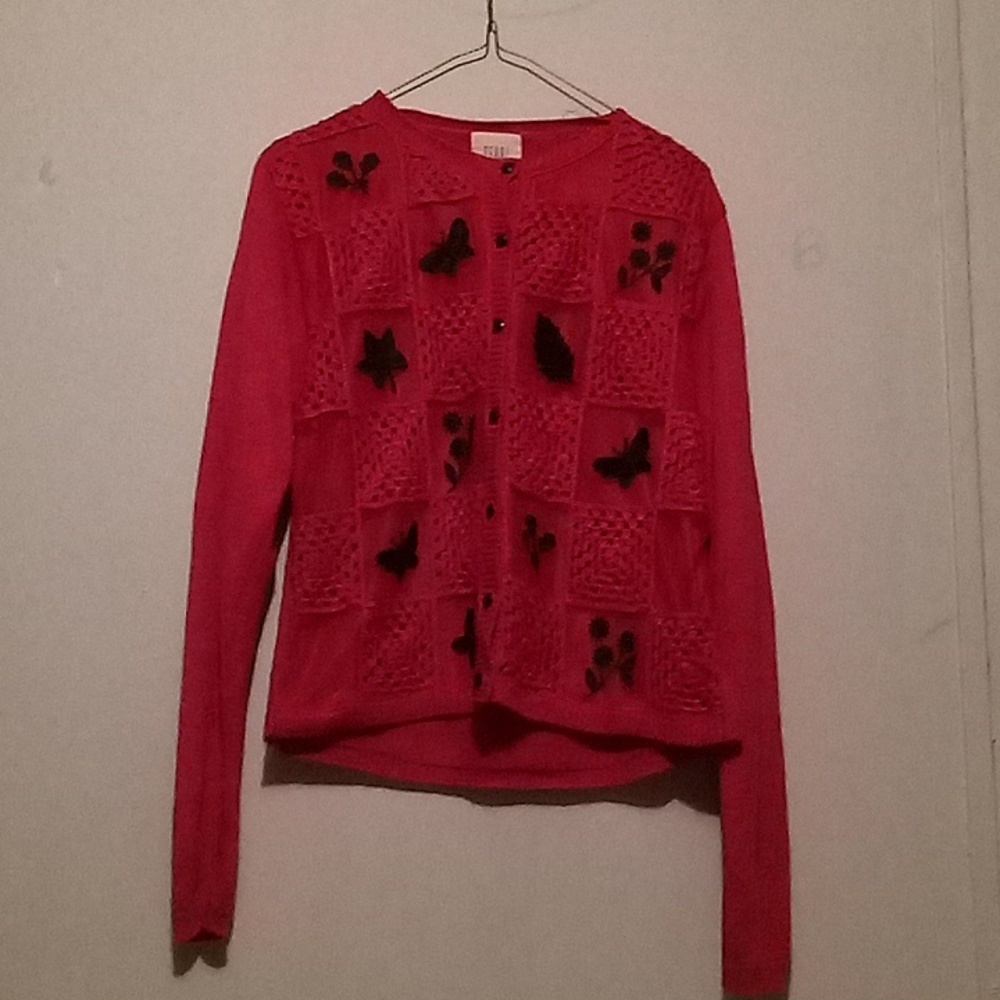 Teddi red blouse size medium